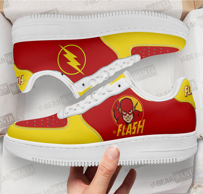 Flash Super Hero Custom Sneakers QD22 2 - PerfectIvy