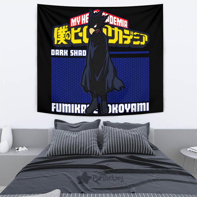 Fumikage Tokoyami Tapestry Custom My Hero Academia Anime Home Decor 4 - PerfectIvy