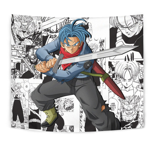 Future Trunks Tapestry Custom Dragon Ball Anime Manga Room Decor 1 - PerfectIvy