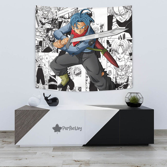 Future Trunks Tapestry Custom Dragon Ball Anime Manga Room Decor 3 - PerfectIvy