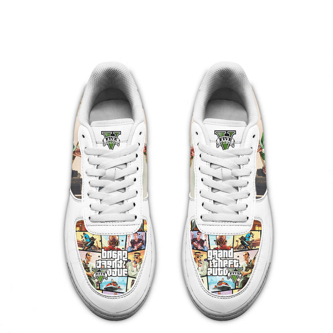 GTA Franklin Clinton Sneakers Custom Video Game Shoes 3 - PerfectIvy