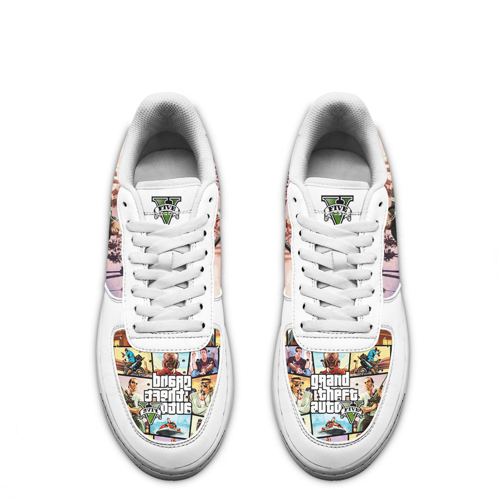 GTA Michael De Santa Sneakers Custom Video Game Shoes Perfectivy