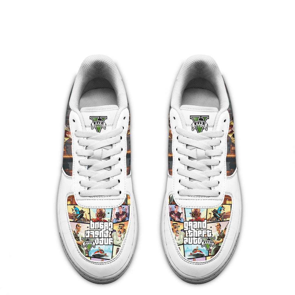 GTA Niko Bellic Sneakers Custom Video Game Shoes Perfectivy