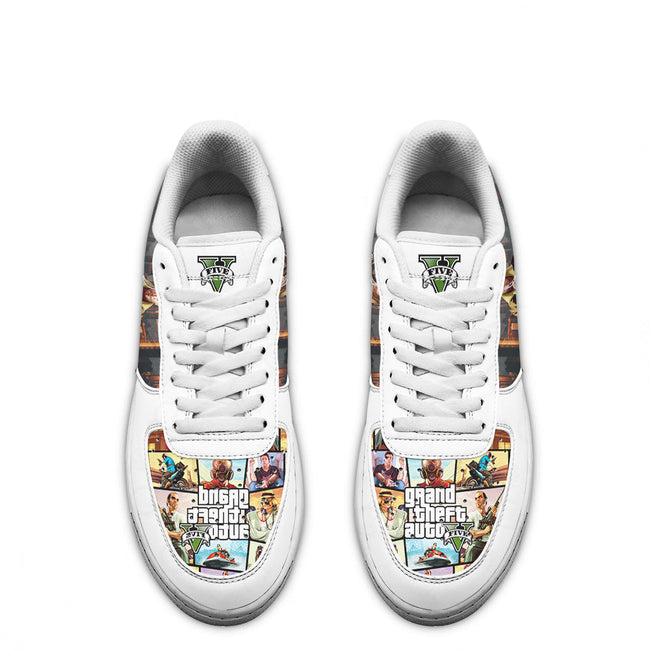 GTA Niko Bellic Sneakers Custom Video Game Shoes 3 - PerfectIvy