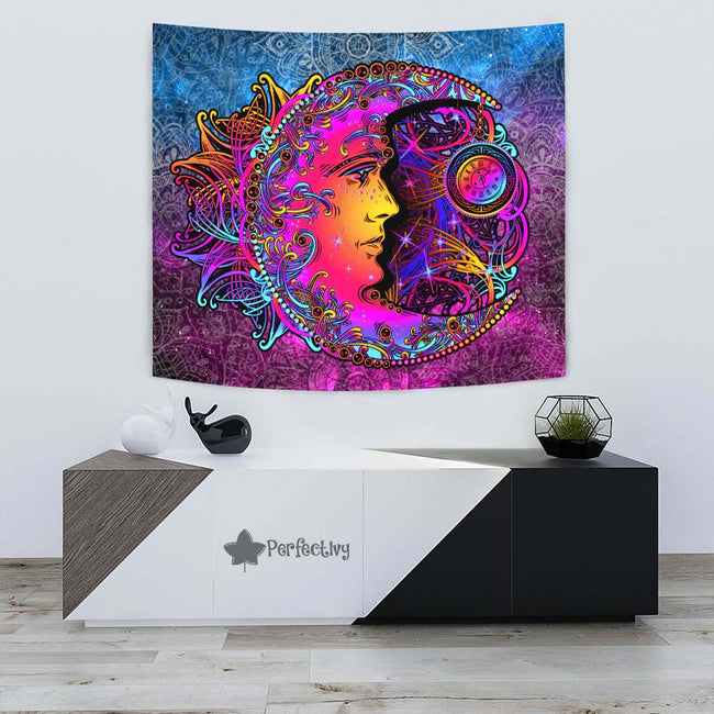 Galaxy Mandala Moon Tapestry Custom Home Decor Art Living Bedroom Decoration 3 - PerfectIvy
