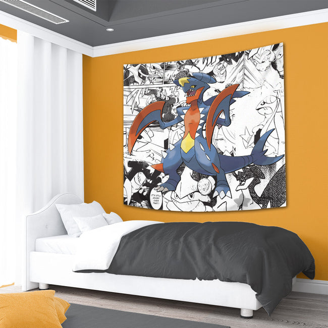 Garchomp Tapestry Custom Pokemon Manga Anime Room Decor 4 - PerfectIvy