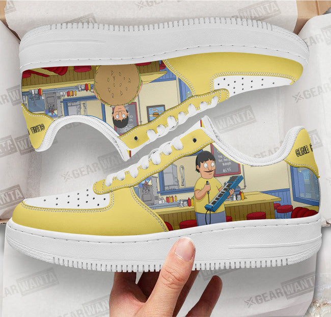 Gene Belcher Bob's Burger Custom Sneakers QD12 2 - PerfectIvy