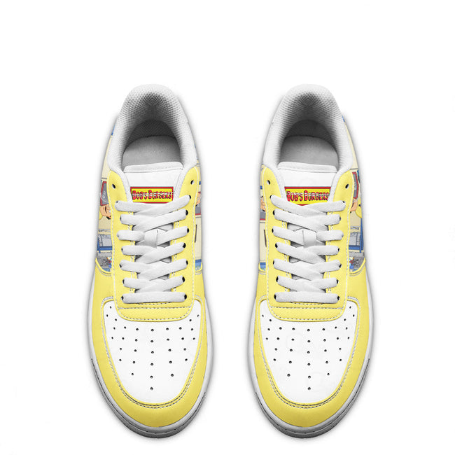 Gene Belcher Bob's Burger Custom Sneakers QD12 4 - PerfectIvy