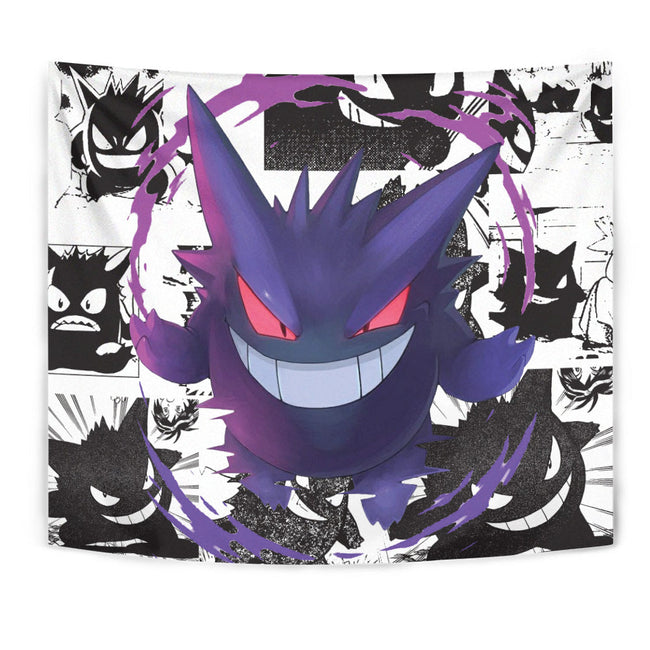 Gengar Tapestry Custom Pokemon Manga Anime Room Decor 1 - PerfectIvy