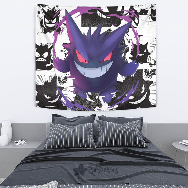 Gengar Tapestry Custom Pokemon Manga Anime Room Decor 4 - PerfectIvy