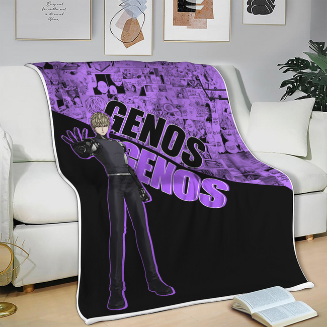 Genos Blanket Custom One Punch Man Anime Bedding 3 - PerfectIvy