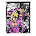 Giorno Giovanna Blanket Fleece Custom JJBA Anime Bedding 1 - PerfectIvy