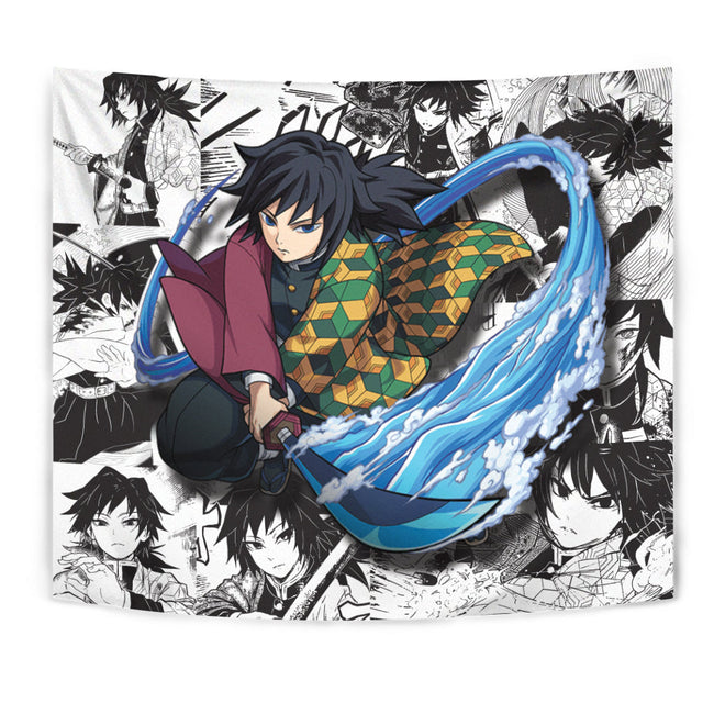 Giyuu Tomioka Tapestry Custom Demon Slayer Anime Manga Room Decor 1 - PerfectIvy