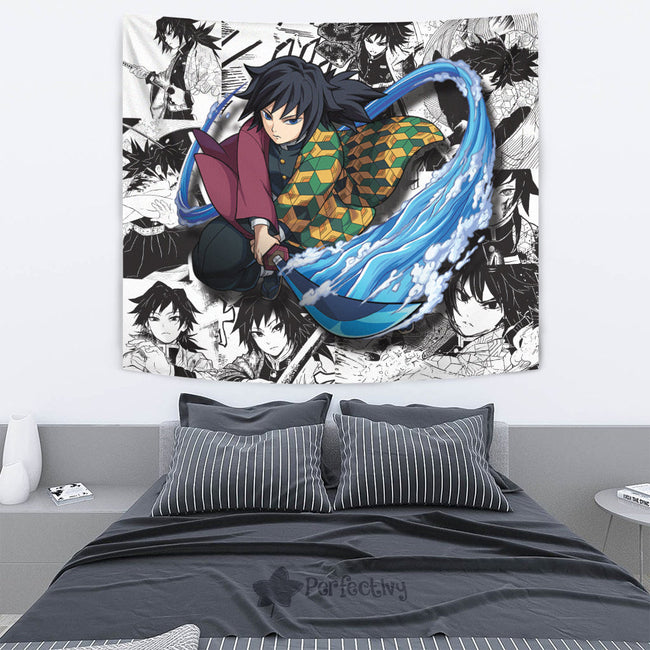 Giyuu Tomioka Tapestry Custom Demon Slayer Anime Manga Room Decor 4 - PerfectIvy