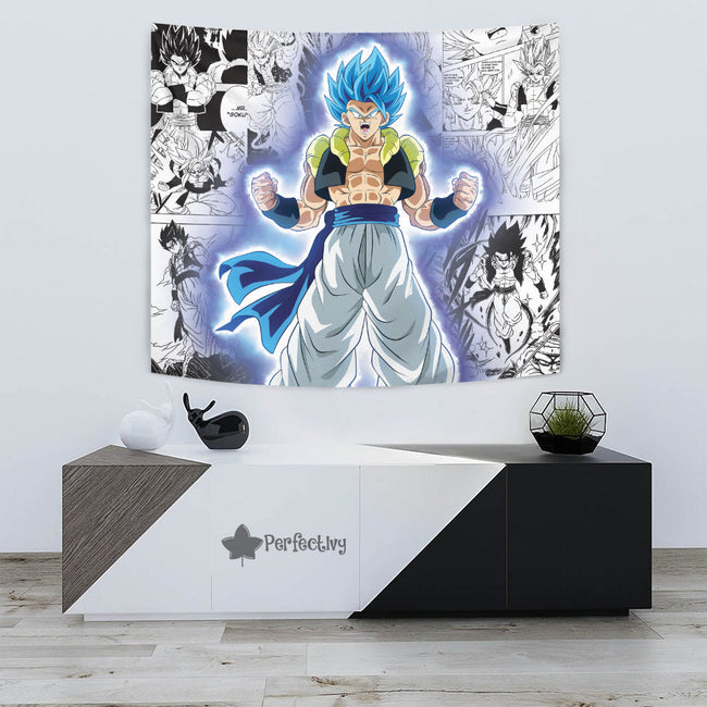 Gogeta Tapestry Custom Dragon Ball Anime Manga Room Decor 3 - PerfectIvy