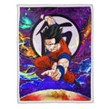 Gohan Fleece Blanket Custom Dragon Ball Anime Galaxy Style 1 - PerfectIvy