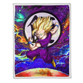 Gohan Super Saiyan Fleece Blanket Custom Dragon Ball Anime Galaxy Style 1 - PerfectIvy