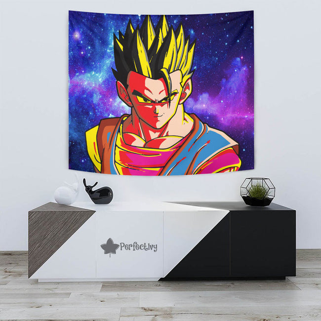 Gohan Tapestry Custom Dragon Ball Anime Room Decor 3 - PerfectIvy