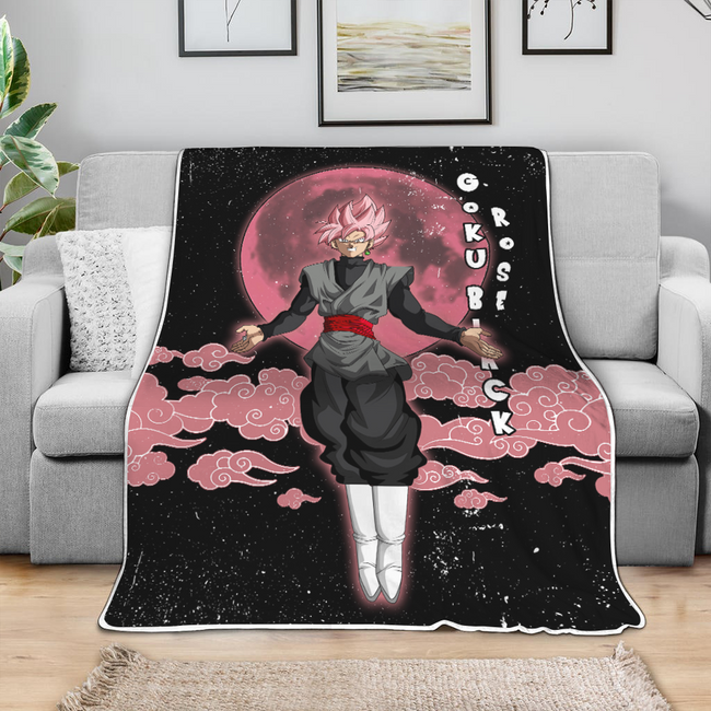 Goku Black Rose Blanket Custom Cloud Dragon Ball Anime Bedding 4 - PerfectIvy