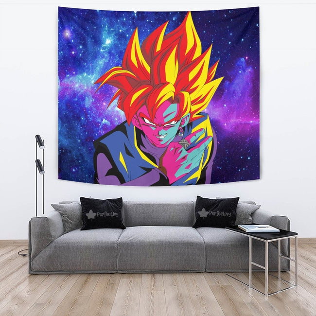 Goku Black Rose Tapestry Custom Dragon Ball Anime Room Decor 4 - PerfectIvy