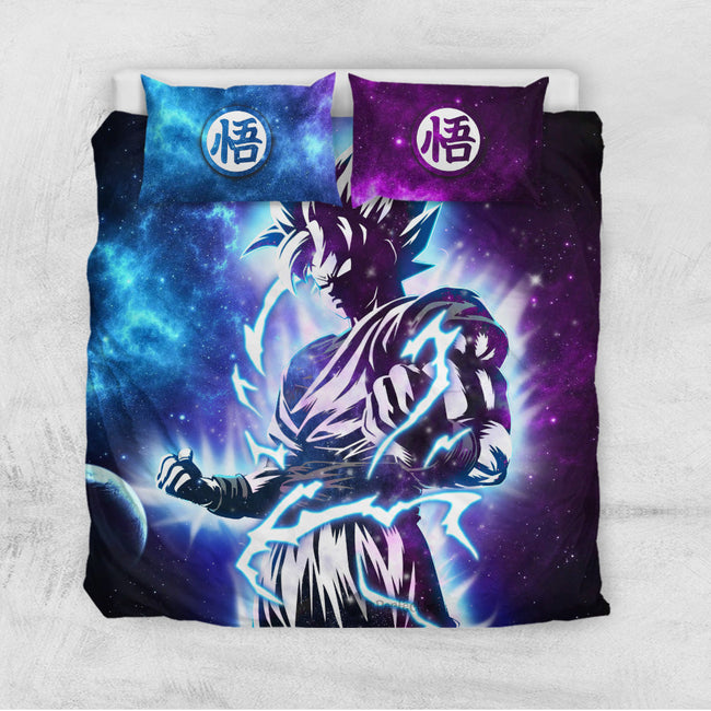 Goku Blue Bedding Set Custom Galaxy Dragon Ball Anime Bedding Room Decor 3 - PerfectIvy