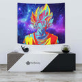 Goku Blue Tapestry Custom Dragon Ball Anime Room Decor 3 - PerfectIvy