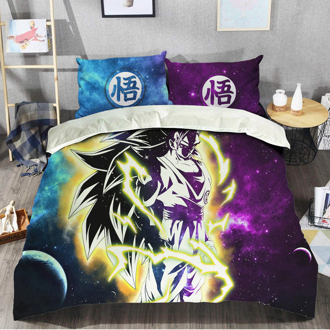 Goku SSJ Bedding Set Custom Galaxy Dragon Ball Anime Bedding Room Decor 1 - PerfectIvy