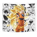 Goku SSJ3 Tapestry Custom Dragon Ball Anime Manga Room Decor 1 - PerfectIvy