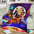 Goku Super Saiyan Fleece Blanket Custom Dragon Ball Anime Galaxy Style 3 - PerfectIvy
