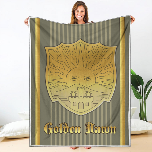 Golden Dawn Magic Knights Blanket Custom Black Clover Anime Bedding 1 - PerfectIvy