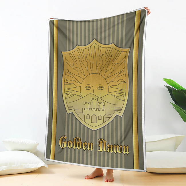 Golden Dawn Magic Knights Blanket Custom Black Clover Anime Bedding 2 - PerfectIvy