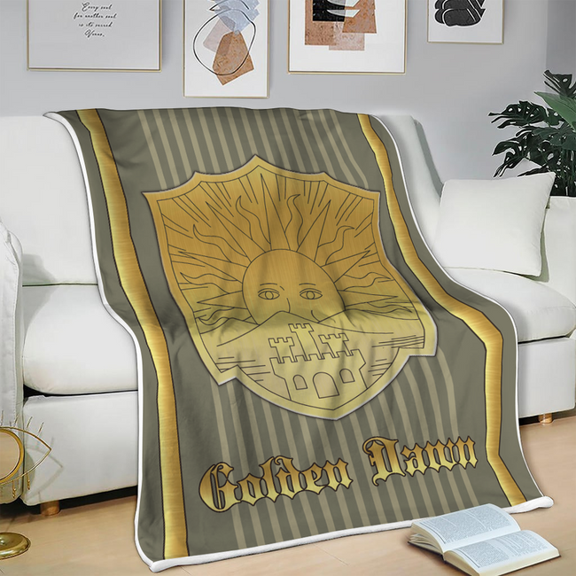 Golden Dawn Magic Knights Blanket Custom Black Clover Anime Bedding 3 - PerfectIvy