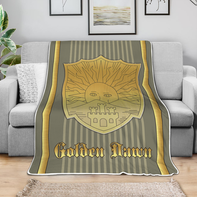 Golden Dawn Magic Knights Blanket Custom Black Clover Anime Bedding 4 - PerfectIvy