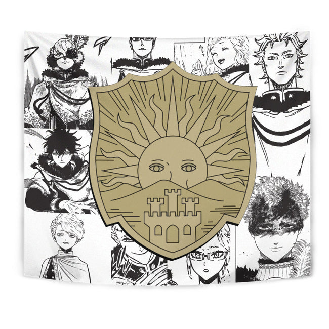 Golden Dawn Tapestry Custom Black Clover Anime Manga Room Wall Decor 1 - PerfectIvy