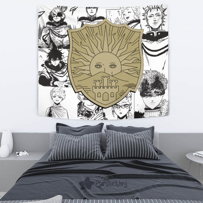 Golden Dawn Tapestry Custom Black Clover Anime Manga Room Wall Decor 4 - PerfectIvy