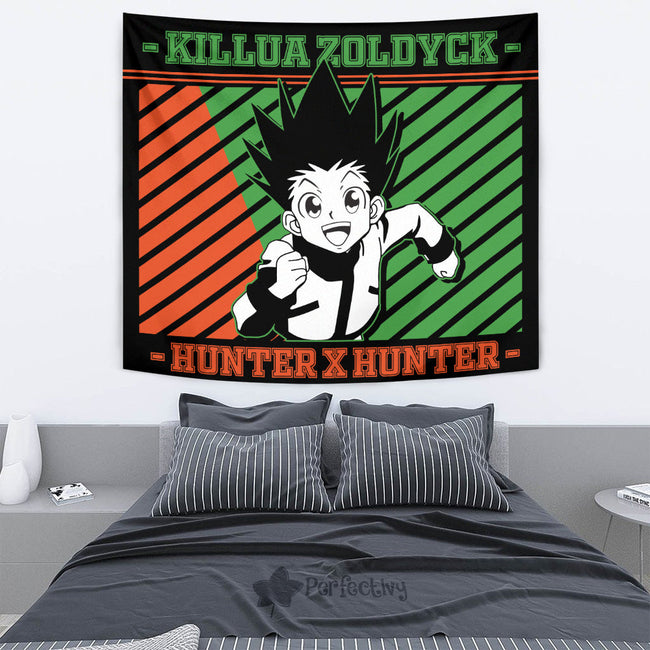 Gon Freecss Tapestry Custom Hunter x Hunter Anime Bedroom Living Room Home Decoration 2 - PerfectIvy