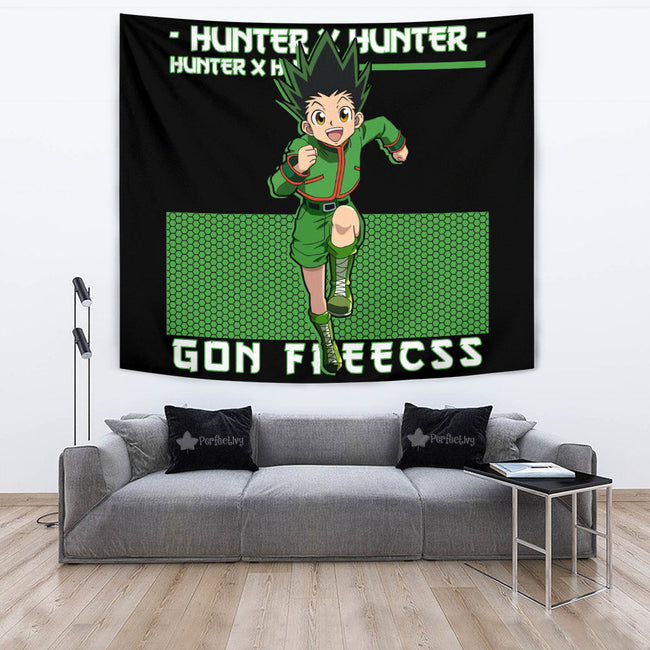 Gon Freecss Tapestry Custom Hunter x Hunter Anime Home Decor 2 - PerfectIvy