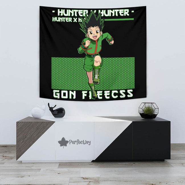 Gon Freecss Tapestry Custom Hunter x Hunter Anime Home Decor 3 - PerfectIvy