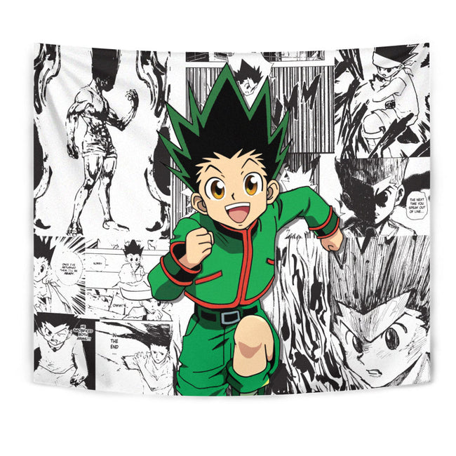 Gon Freecss Tapestry Custom Hunter x Hunter Anime Mix Manga Room Decor 1 - PerfectIvy