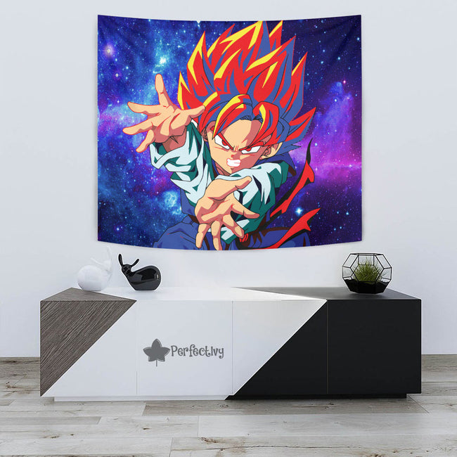 Goten Tapestry Custom Dragon Ball Anime Room Wall Decor 3 - PerfectIvy