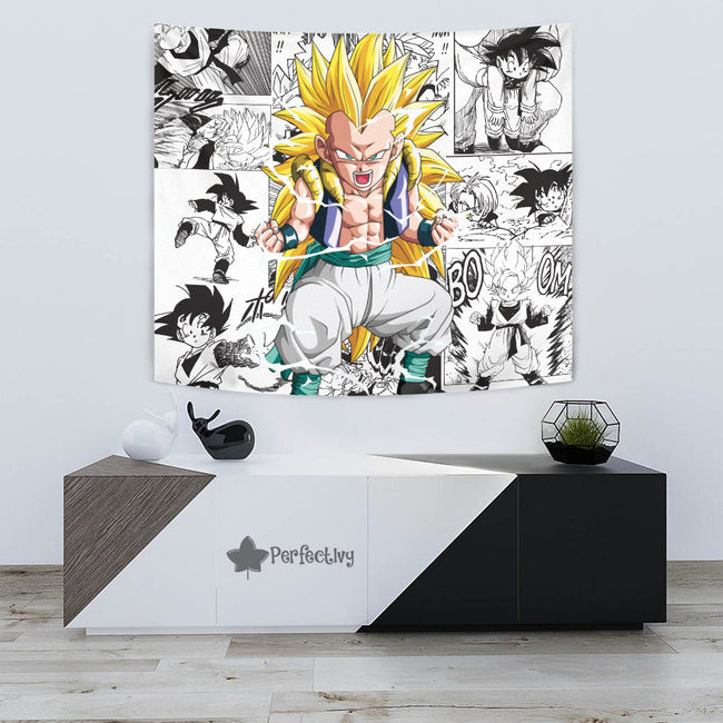 Gotenks Tapestry Custom Dragon Ball Anime Manga Room Decor 3 - PerfectIvy