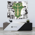 Green Mantis Tapestry Custom Black Clover Anime Manga Room Wall Decor 3 - PerfectIvy