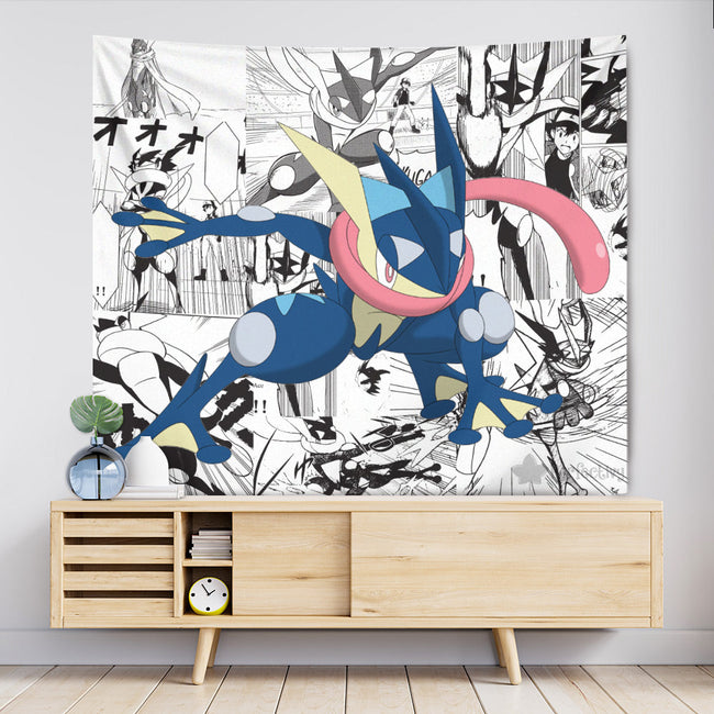 Greninja Tapestry Custom Pokemon Manga Anime Room Decor 3 - PerfectIvy