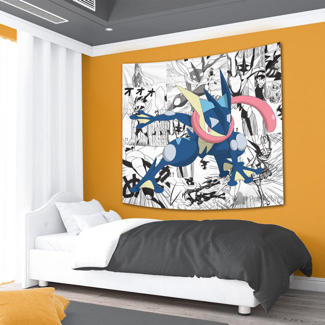 Greninja Tapestry Custom Pokemon Manga Anime Room Decor 4 - PerfectIvy