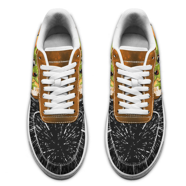 Grogu Baby Yoda Sneakers Custom Star Wars Shoes 4 - PerfectIvy
