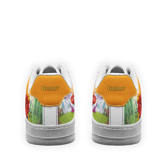 Grumpy Snow White and 7 Dwarfs Custom Sneakers QD12 3 - PerfectIvy