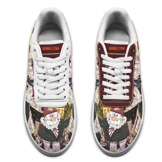 Grunkle Stan Gravity Falls Sneakers Custom Cartoon Shoes 3 - PerfectIvy