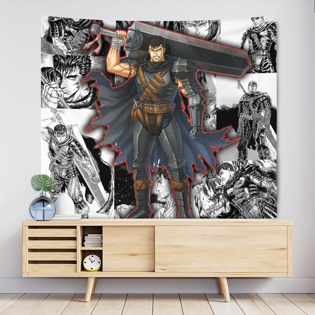 Guts Tapestry Custom Berserk Manga Anime Room Decor 1 - PerfectIvy