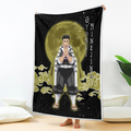 Gyomei Himejima Blanket Custom Moon Style Demon Slayer Anime Bedding 2 - PerfectIvy
