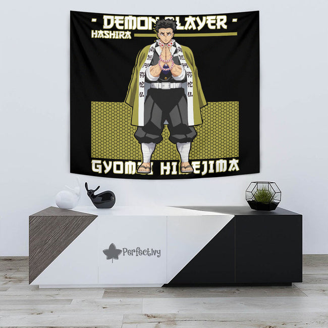 Gyomei Himejima Tapestry Custom Demon Slayer Anime Home Decor 3 - PerfectIvy